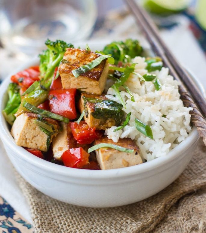 Thai Basil Tofu Stir Fry